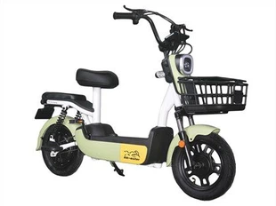 Mini E-bike met mand en pedaal